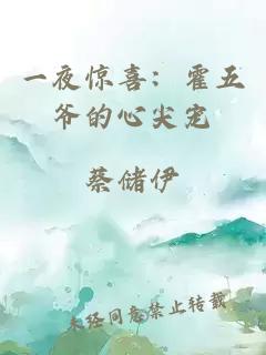 一夜惊喜：霍五爷的心尖宠