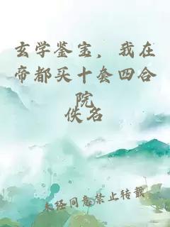 玄学鉴宝，我在帝都买十套四合院