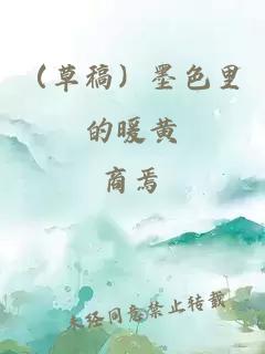 （草稿）墨色里的暖黄