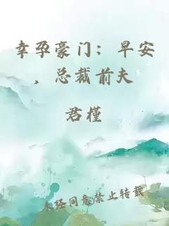 幸孕豪门：早安，总裁前夫